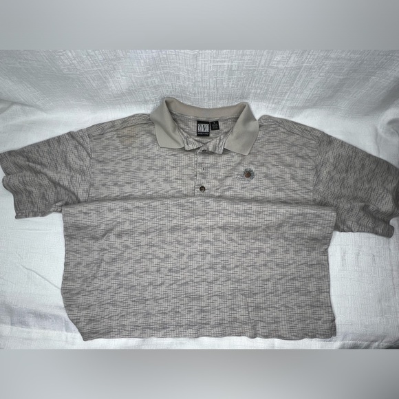 zinc Other - Vtg Pine needles golf club Polo shirt Large